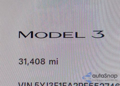 2023 Tesla Model 3 Rear-Wheel Drive from USA, damaged, VIN 5YJ3E1EA2PF552746